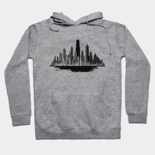 Abstract Chicago Cityscape Hoodie